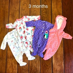 Baby Girls Fleece Bundle 3 months